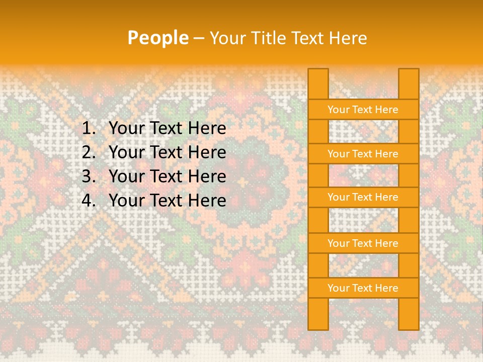 Ornament Material Leaf PowerPoint Template