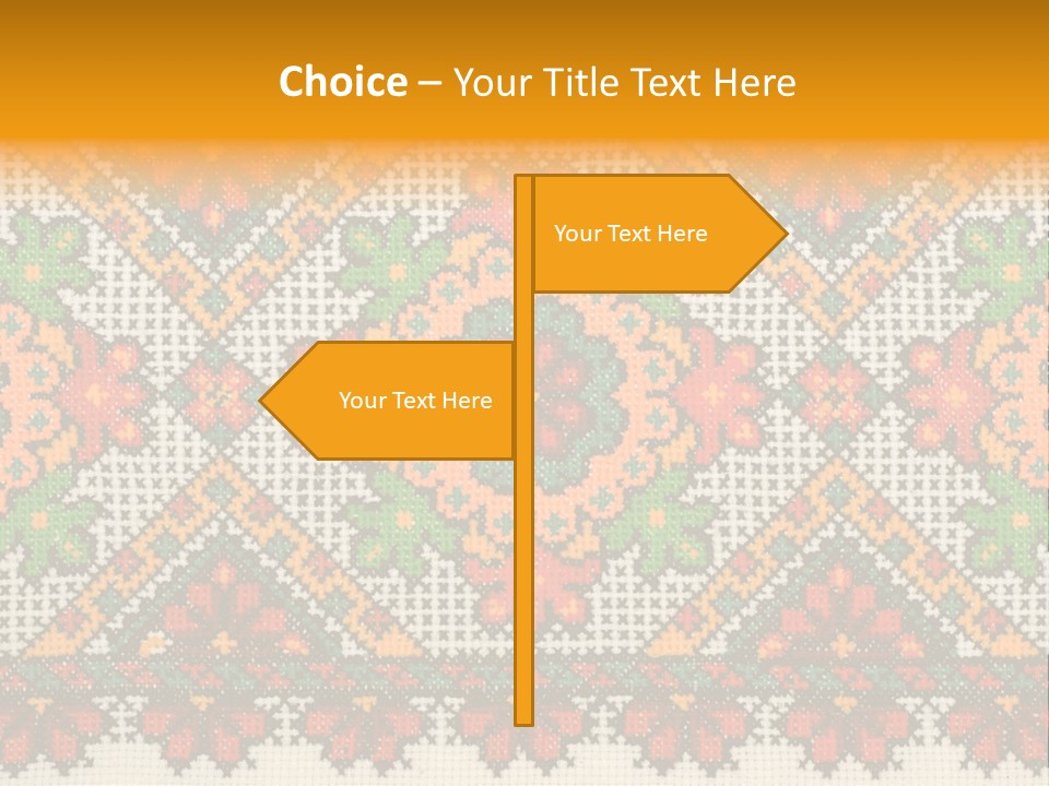 Ornament Material Leaf PowerPoint Template