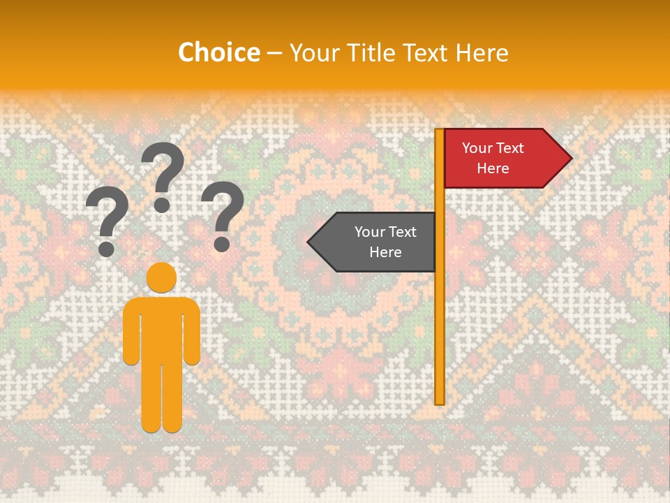 Ornament Material Leaf PowerPoint Template