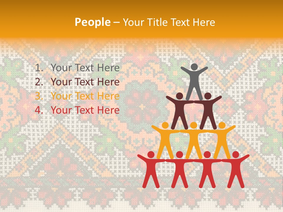 Ornament Material Leaf PowerPoint Template