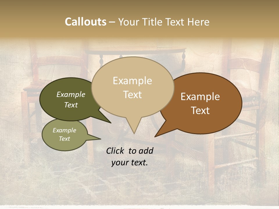 Cafe Artwork Home PowerPoint Template