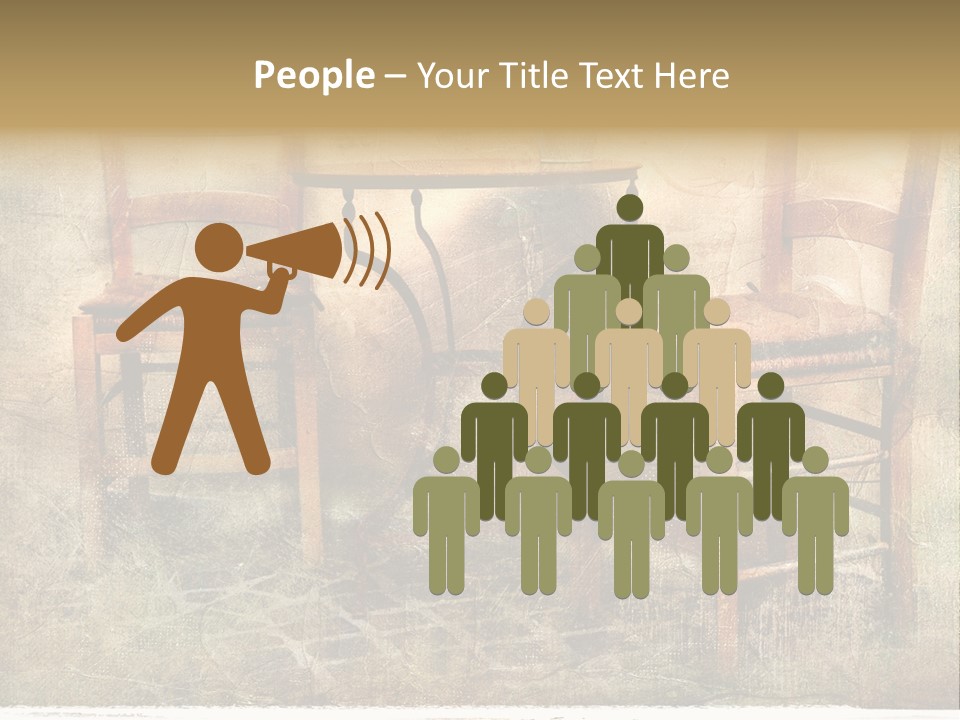 Cafe Artwork Home PowerPoint Template
