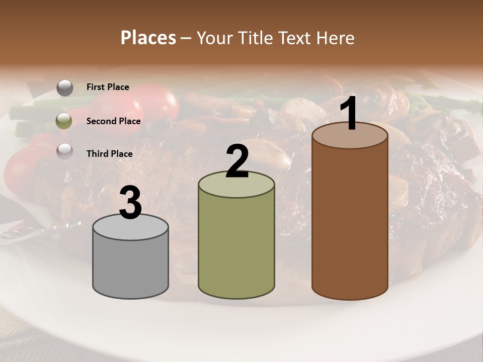 Dinner Mushrooms Broiled PowerPoint Template