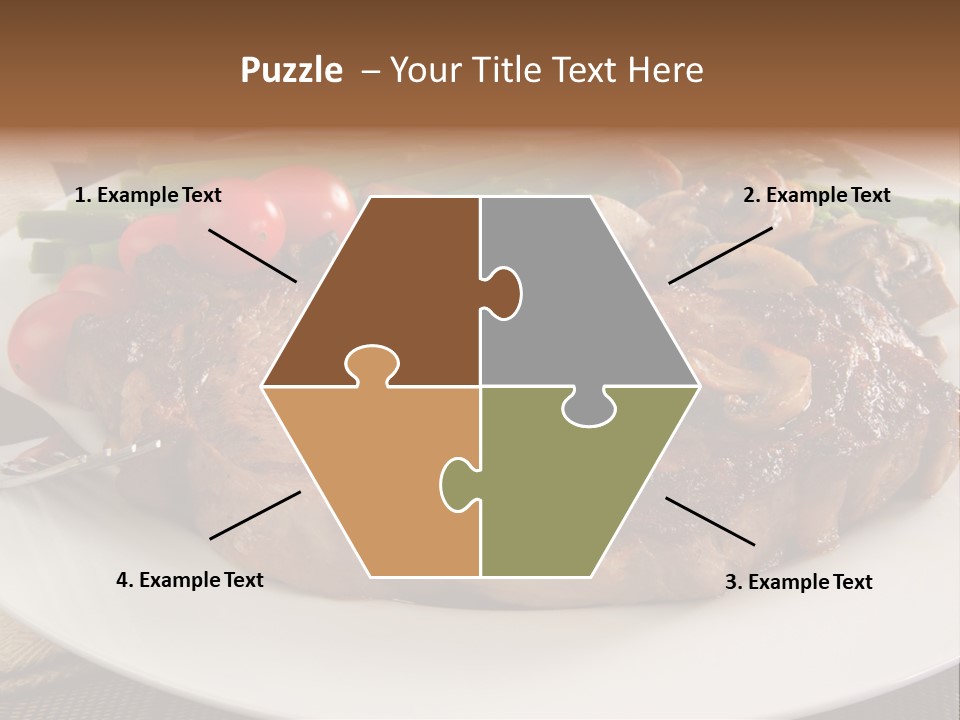 Dinner Mushrooms Broiled PowerPoint Template