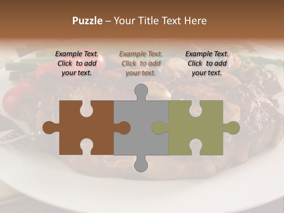 Dinner Mushrooms Broiled PowerPoint Template