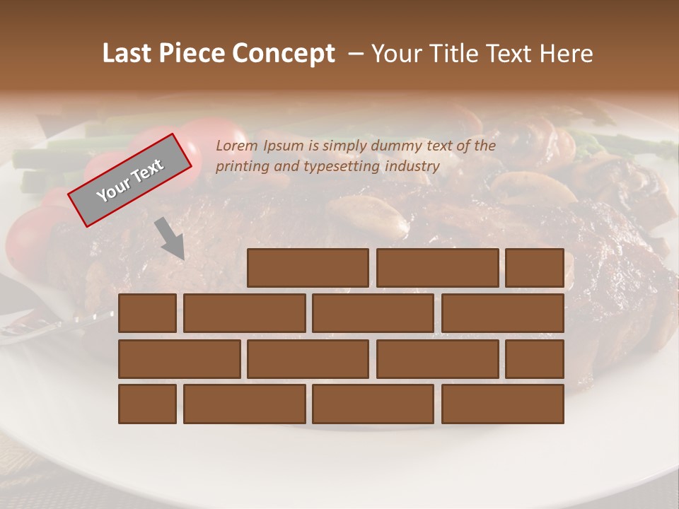 Dinner Mushrooms Broiled PowerPoint Template