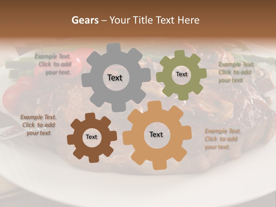 Dinner Mushrooms Broiled PowerPoint Template