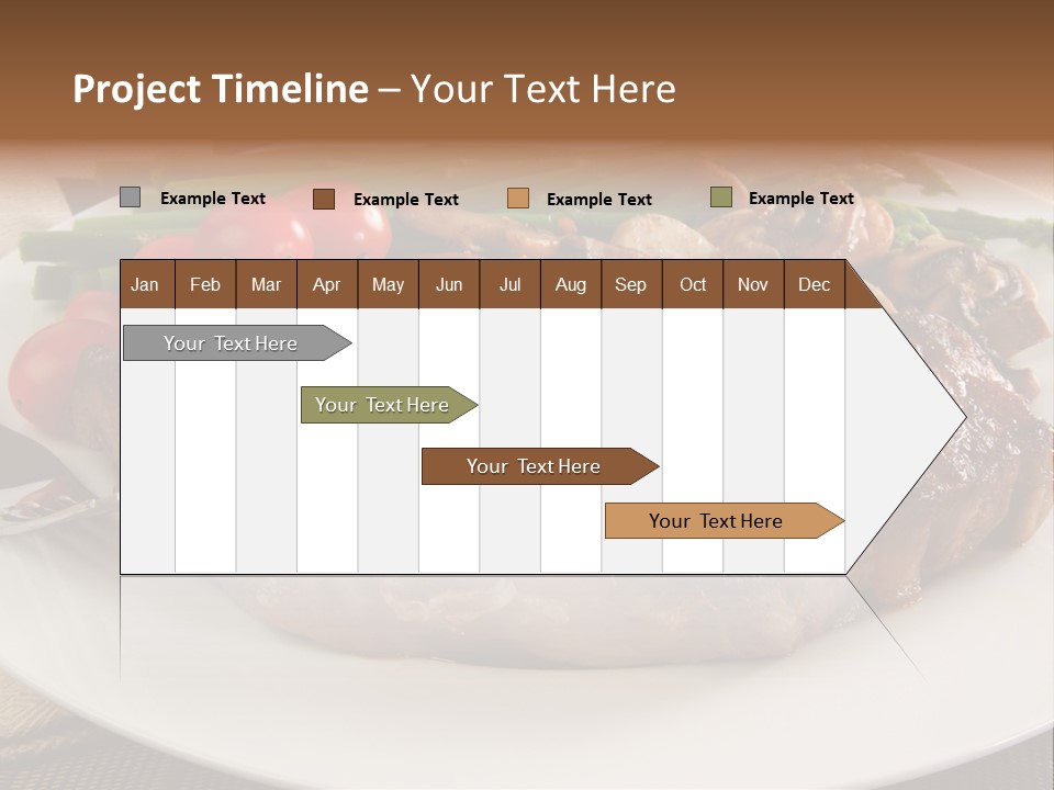 Dinner Mushrooms Broiled PowerPoint Template