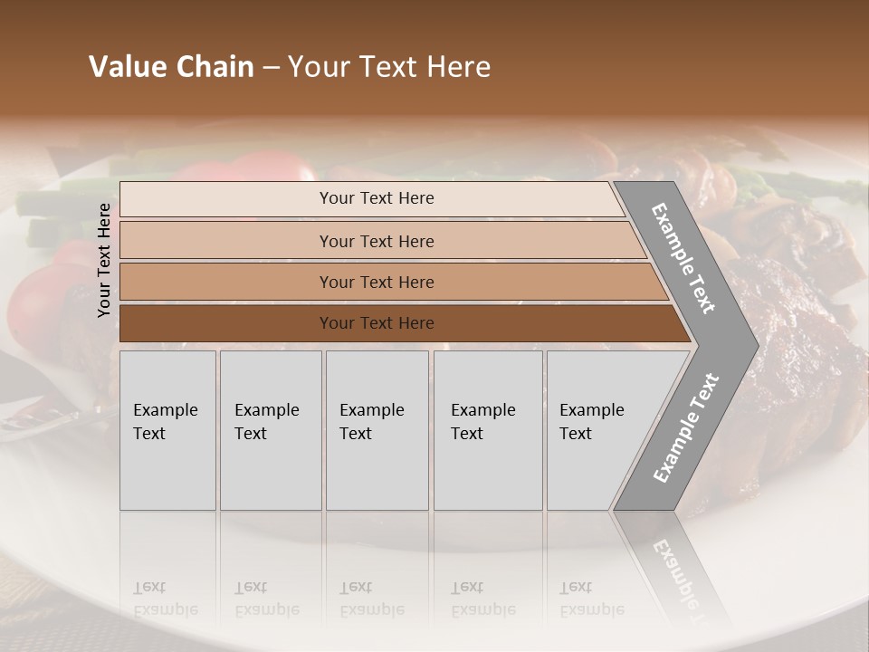 Dinner Mushrooms Broiled PowerPoint Template