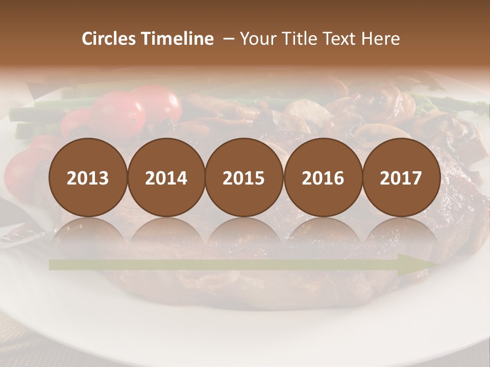 Dinner Mushrooms Broiled PowerPoint Template