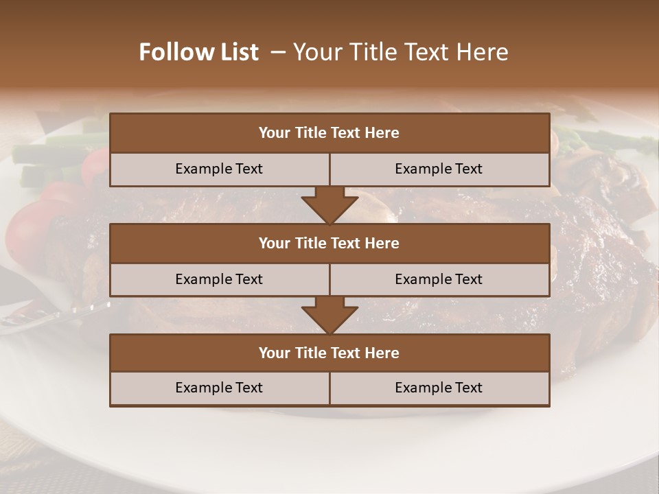 Dinner Mushrooms Broiled PowerPoint Template