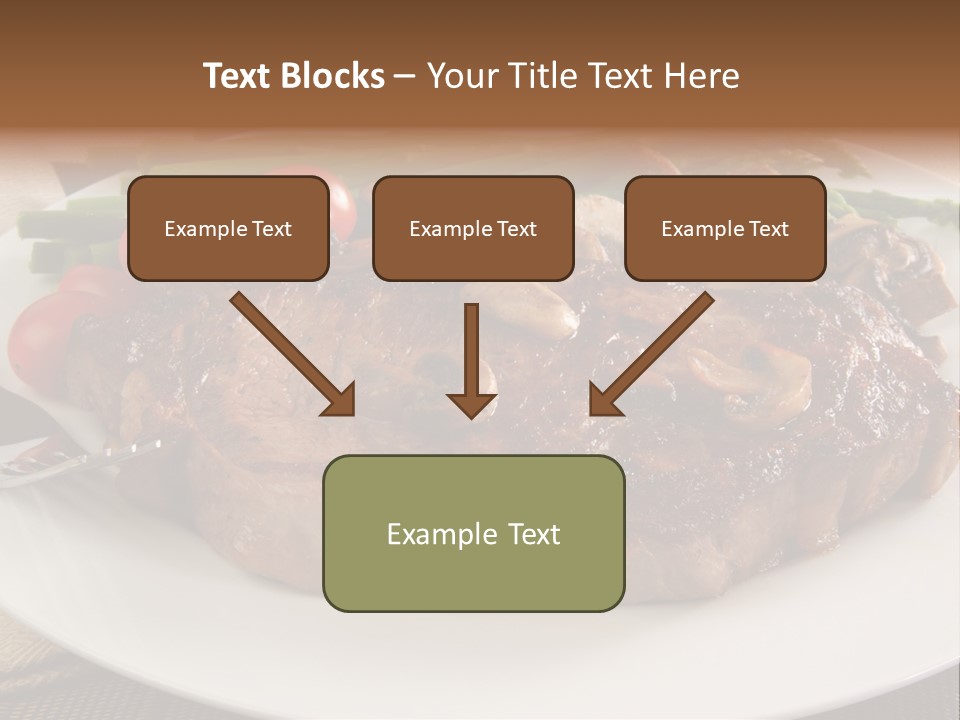 Dinner Mushrooms Broiled PowerPoint Template