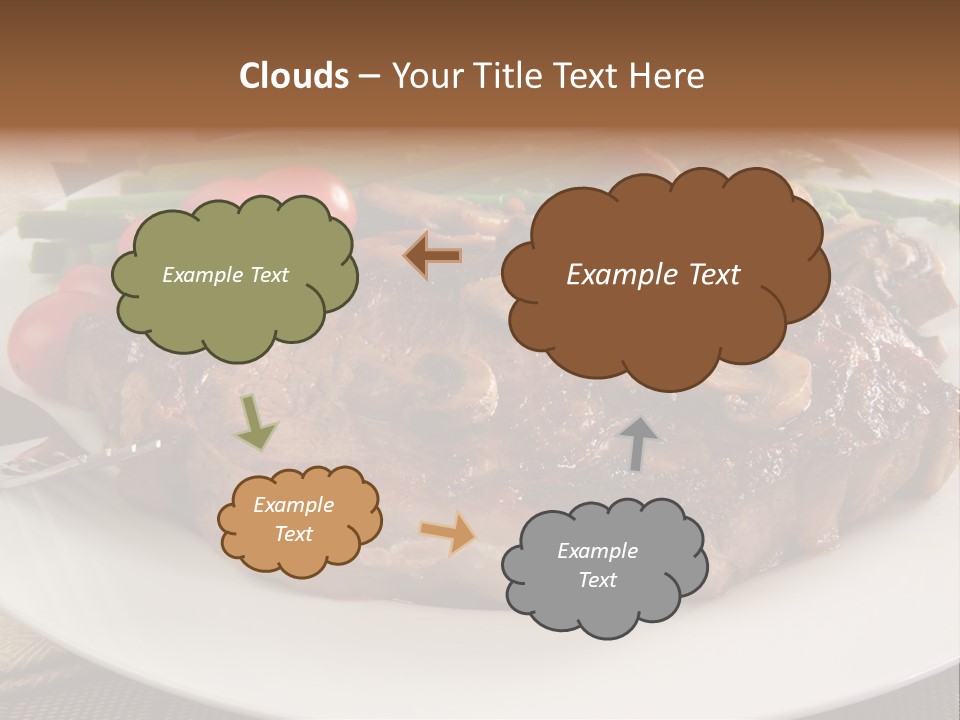 Dinner Mushrooms Broiled PowerPoint Template