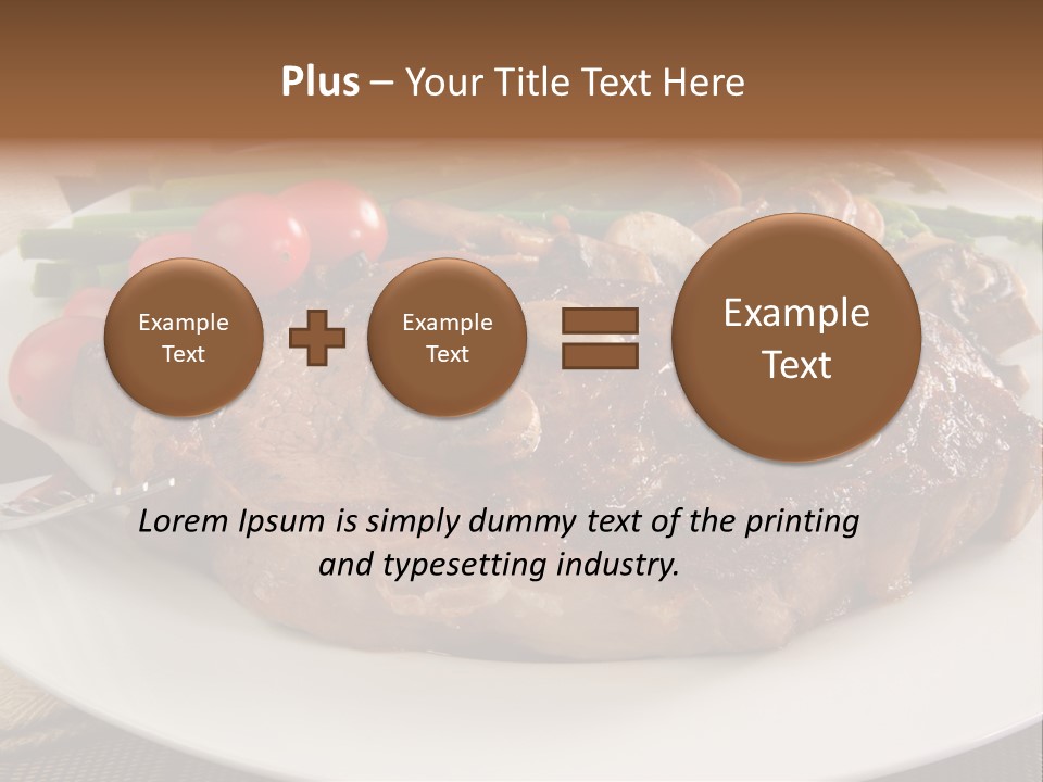 Dinner Mushrooms Broiled PowerPoint Template