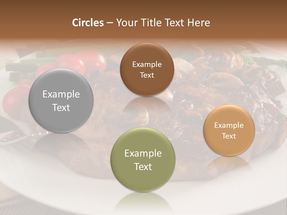 Dinner Mushrooms Broiled PowerPoint Template