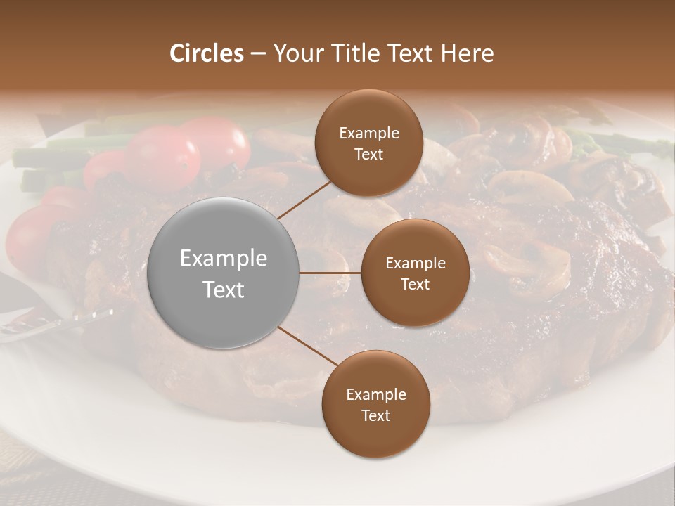 Dinner Mushrooms Broiled PowerPoint Template