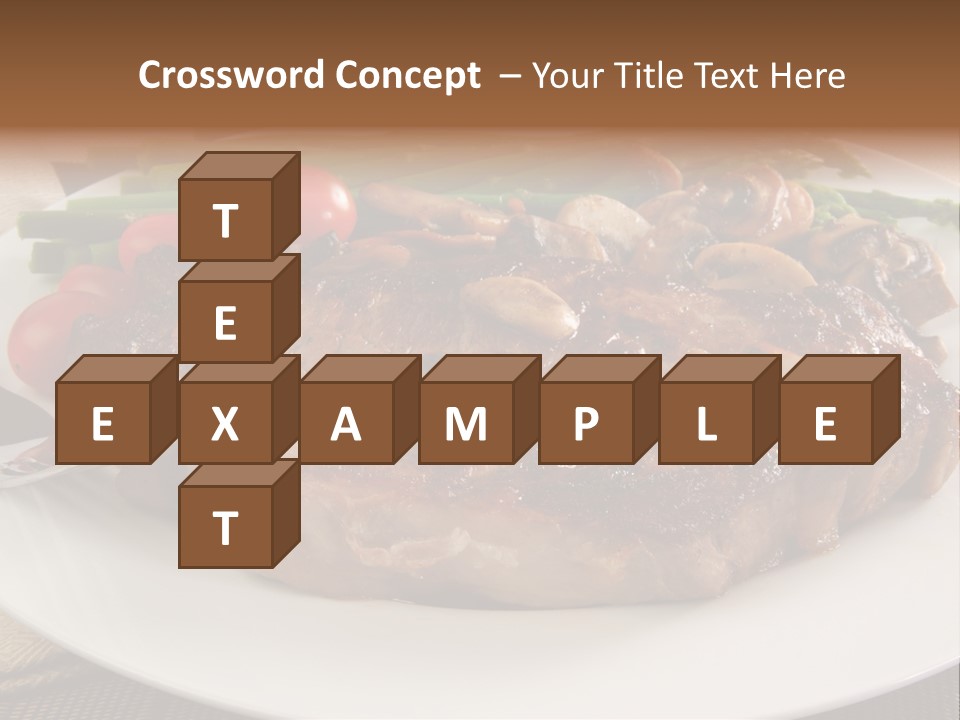 Dinner Mushrooms Broiled PowerPoint Template