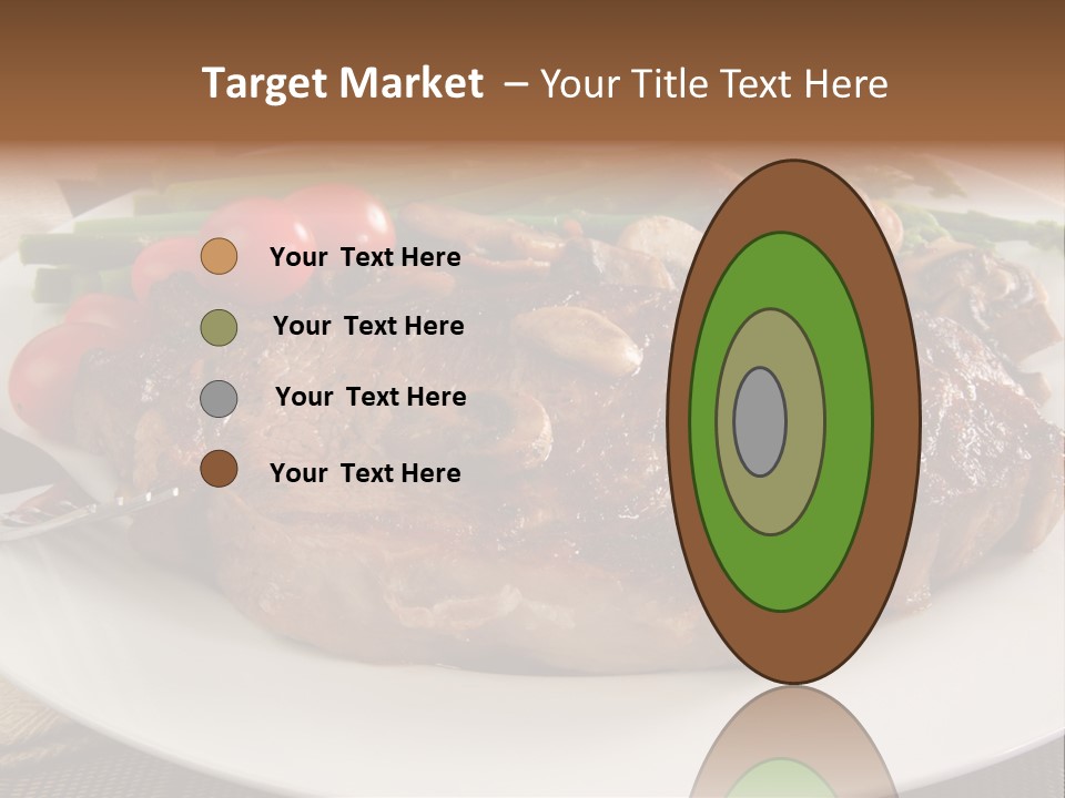 Dinner Mushrooms Broiled PowerPoint Template