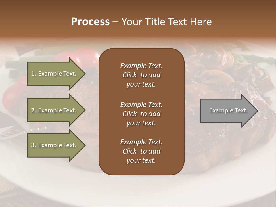 Dinner Mushrooms Broiled PowerPoint Template