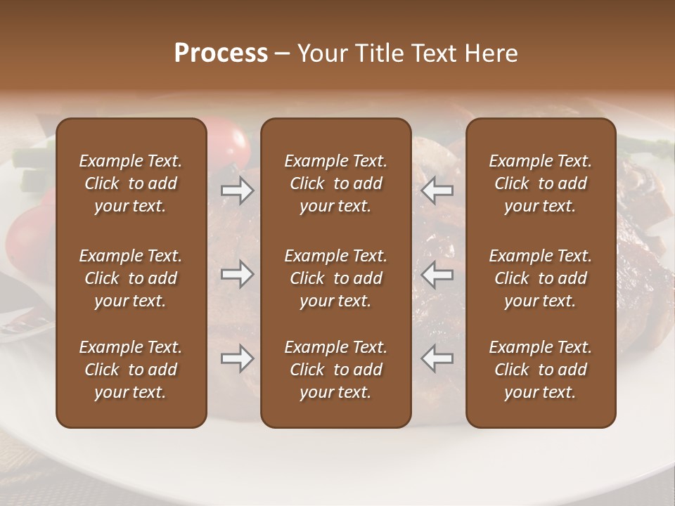 Dinner Mushrooms Broiled PowerPoint Template