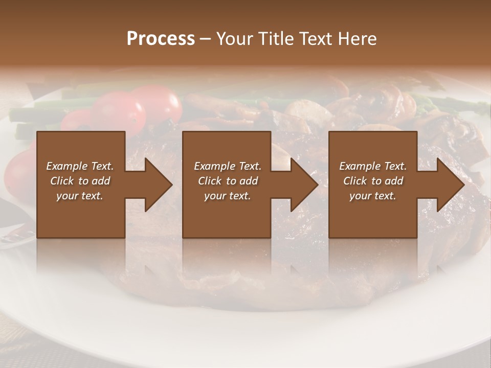 Dinner Mushrooms Broiled PowerPoint Template