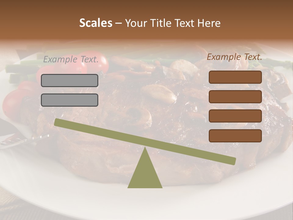 Dinner Mushrooms Broiled PowerPoint Template