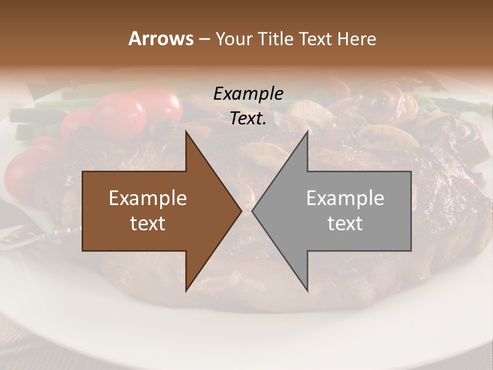 Dinner Mushrooms Broiled PowerPoint Template