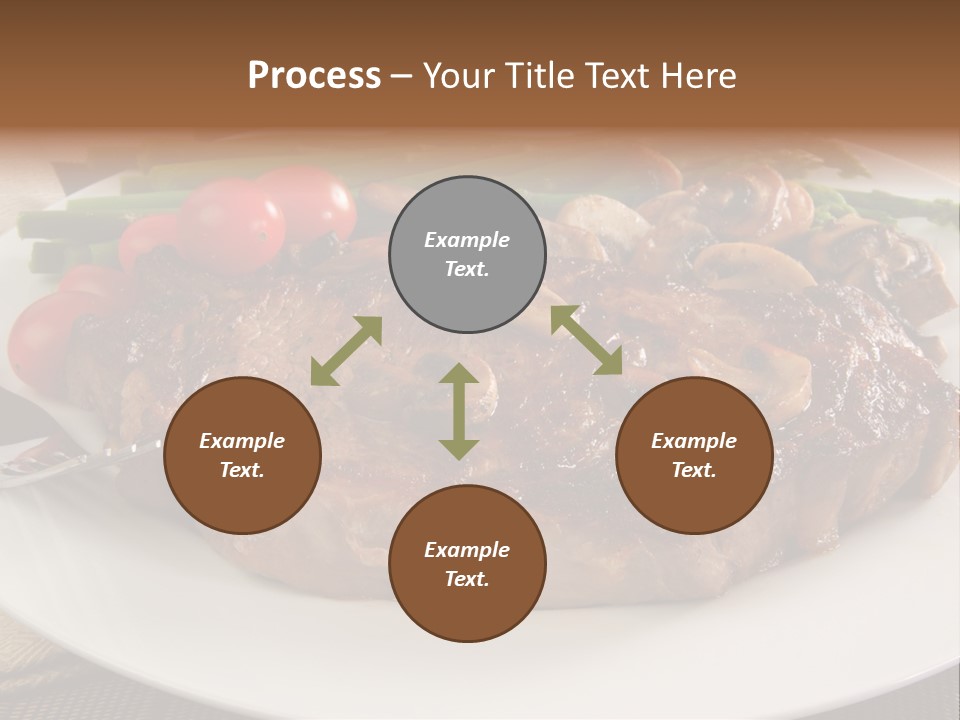 Dinner Mushrooms Broiled PowerPoint Template