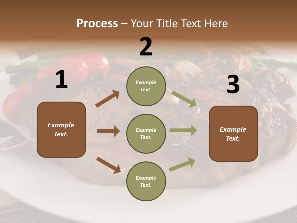 Dinner Mushrooms Broiled PowerPoint Template