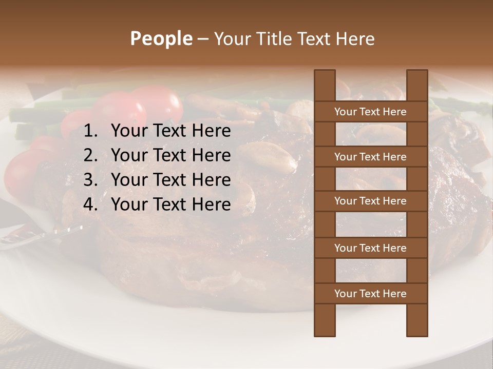 Dinner Mushrooms Broiled PowerPoint Template