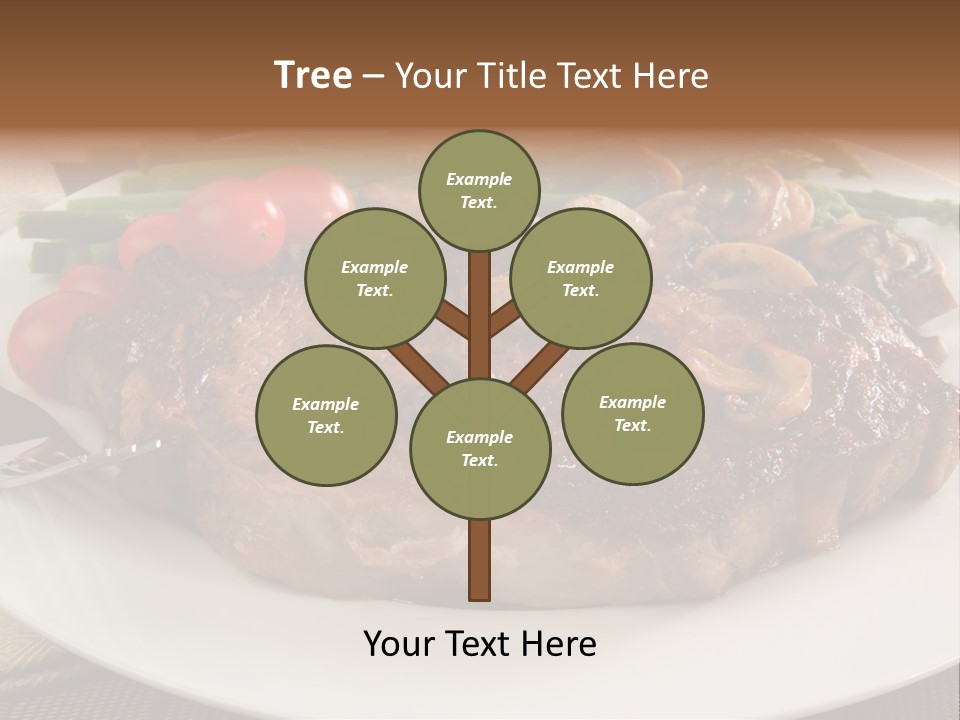 Dinner Mushrooms Broiled PowerPoint Template