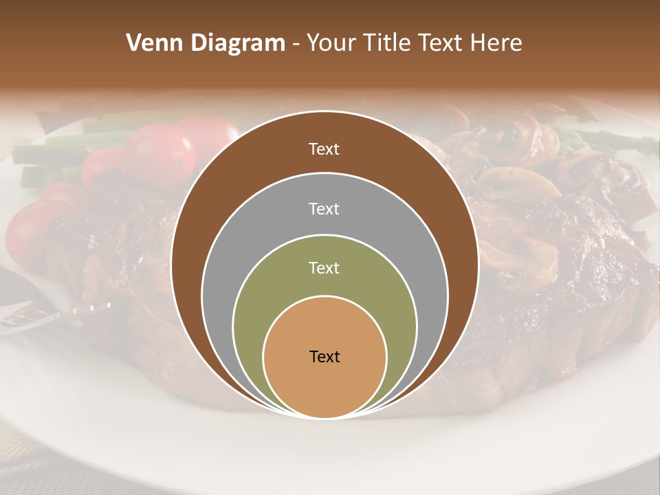 Dinner Mushrooms Broiled PowerPoint Template