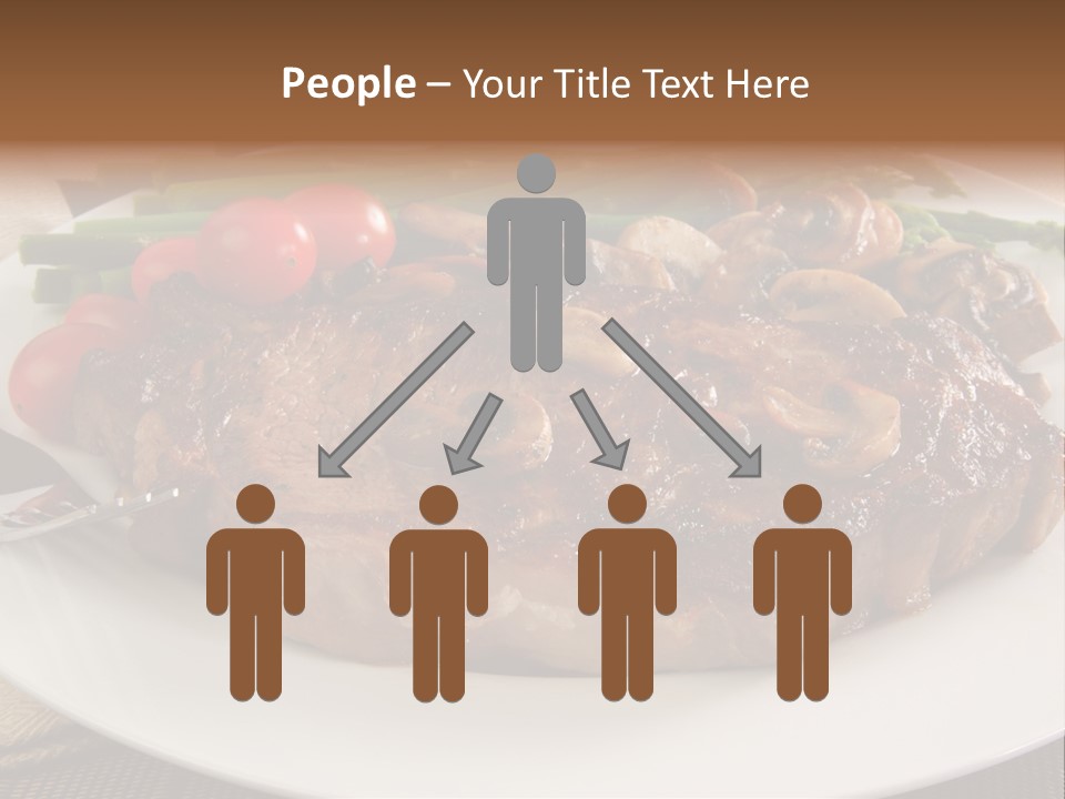 Dinner Mushrooms Broiled PowerPoint Template