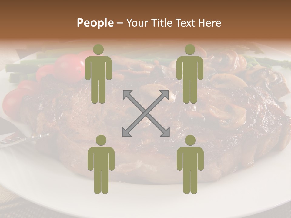 Dinner Mushrooms Broiled PowerPoint Template