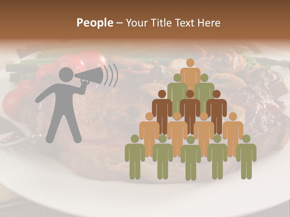 Dinner Mushrooms Broiled PowerPoint Template