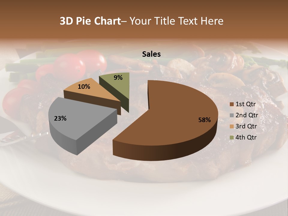 Dinner Mushrooms Broiled PowerPoint Template
