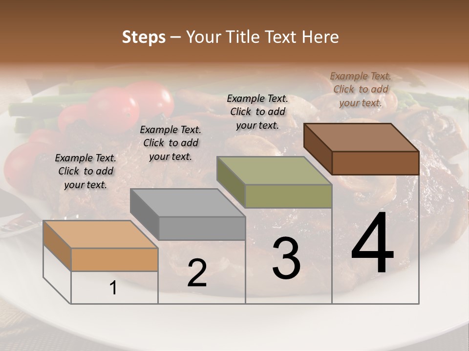 Dinner Mushrooms Broiled PowerPoint Template