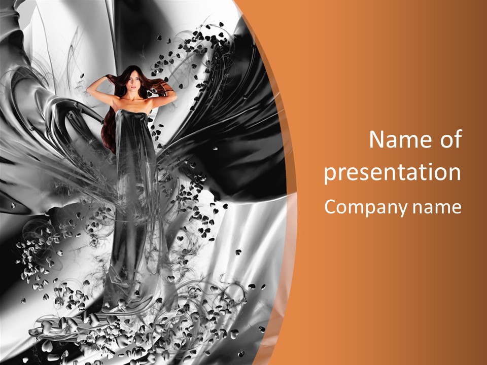 Female Magnificent Refinement PowerPoint Template