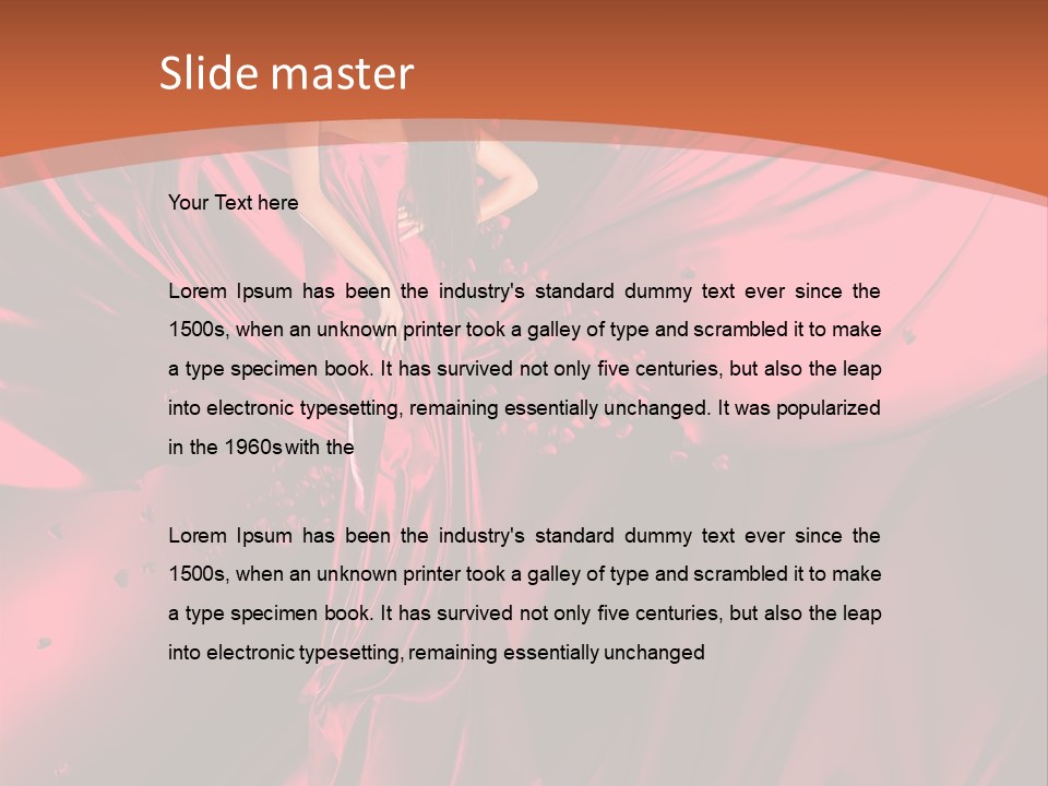 Isolated Saint Brunette PowerPoint Template