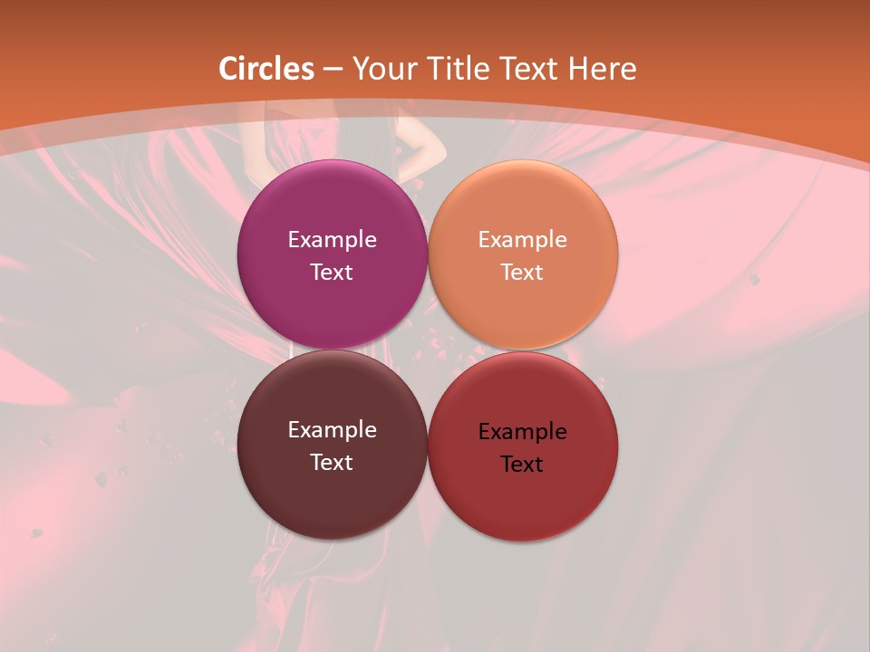 Isolated Saint Brunette PowerPoint Template