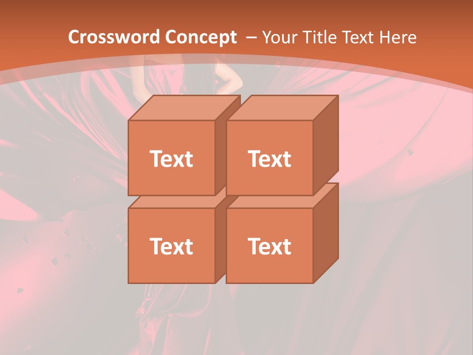 Isolated Saint Brunette PowerPoint Template