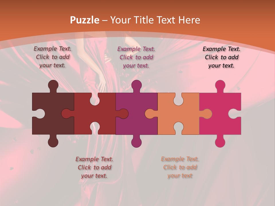 Isolated Saint Brunette PowerPoint Template