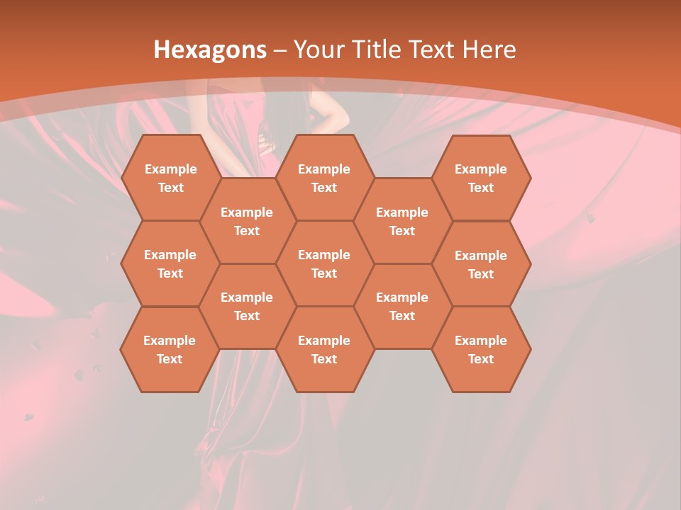 Isolated Saint Brunette PowerPoint Template