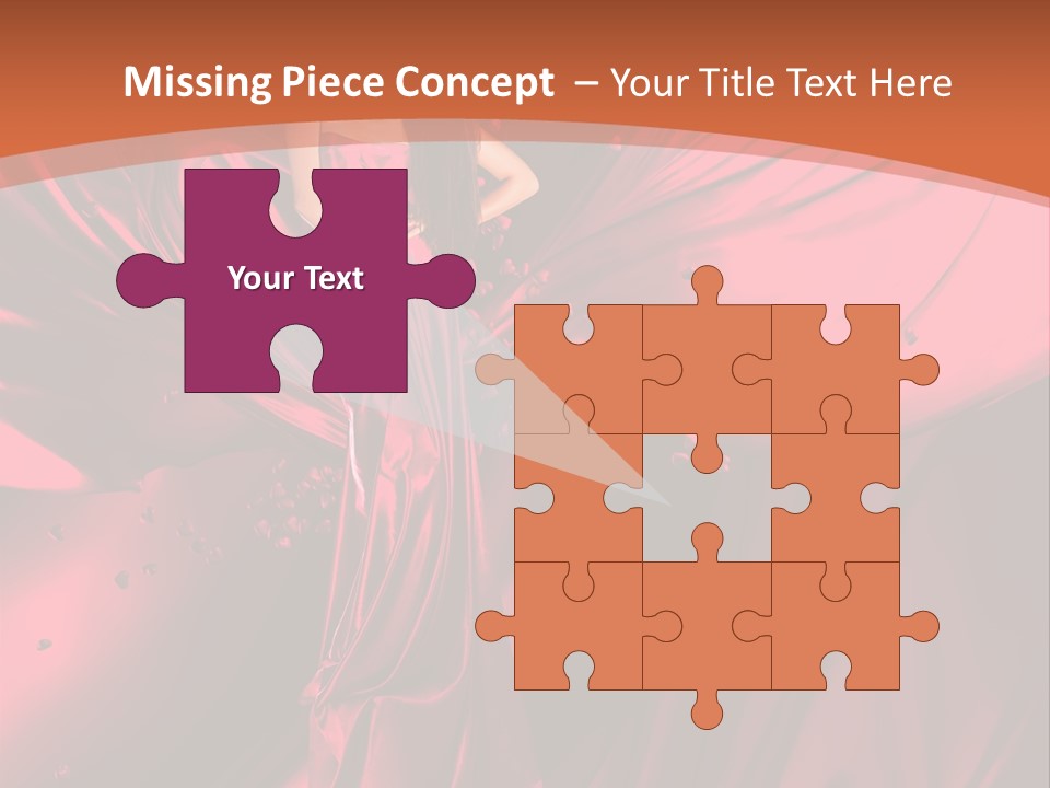 Isolated Saint Brunette PowerPoint Template