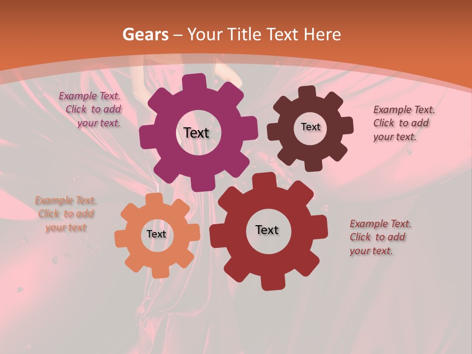 Isolated Saint Brunette PowerPoint Template