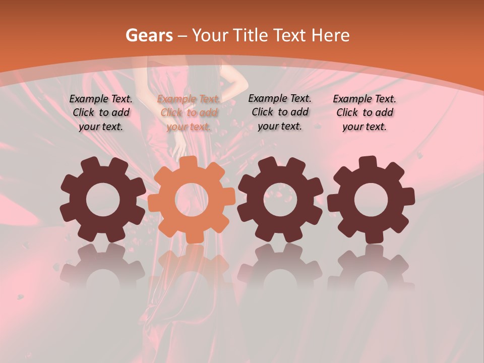 Isolated Saint Brunette PowerPoint Template