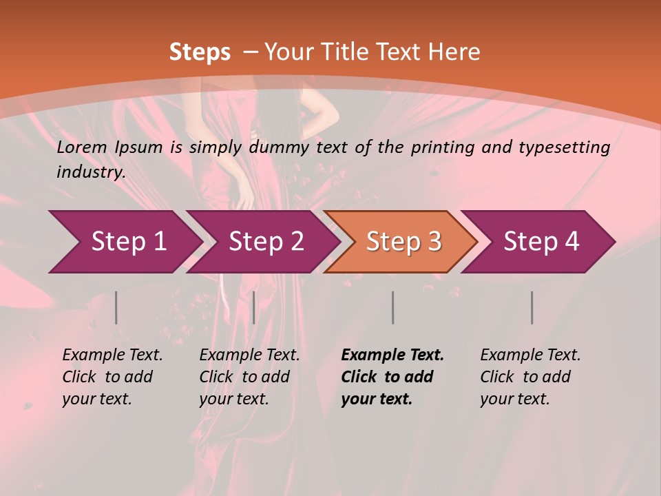 Isolated Saint Brunette PowerPoint Template
