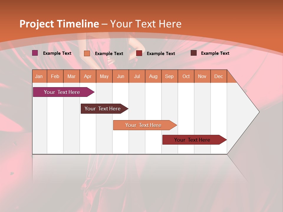 Isolated Saint Brunette PowerPoint Template