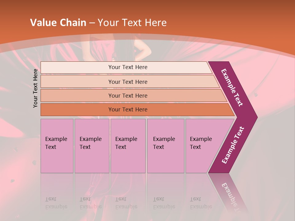 Isolated Saint Brunette PowerPoint Template