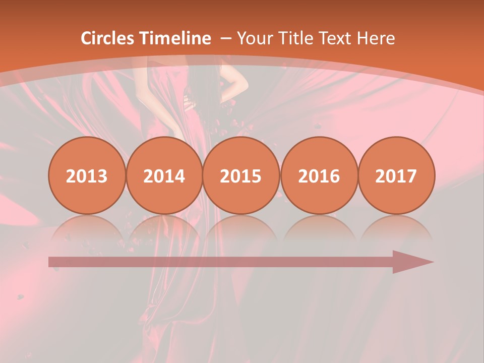 Isolated Saint Brunette PowerPoint Template